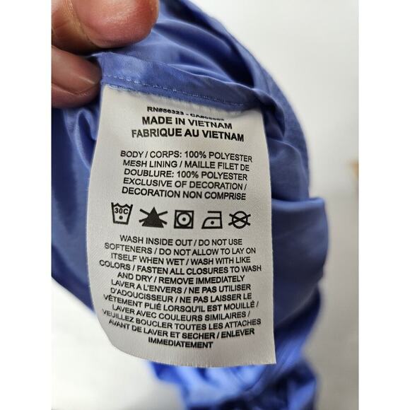 Nike Sportswear Windrunner Big Kids (Girls’) Printed Jacket DJ0706 Blue Raincoat - Picture 8 of 9